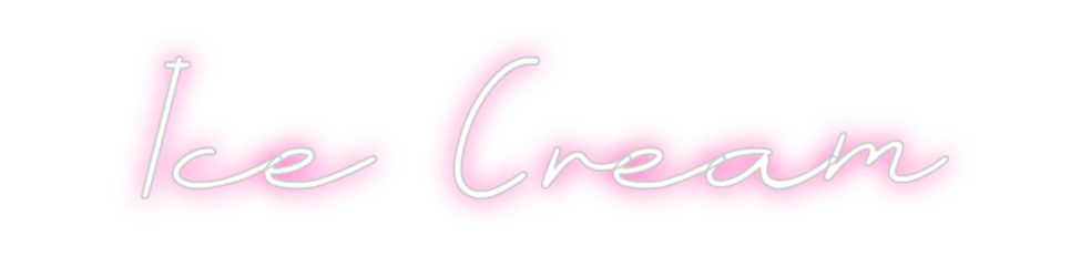 Neon personalizado: Ice Cream