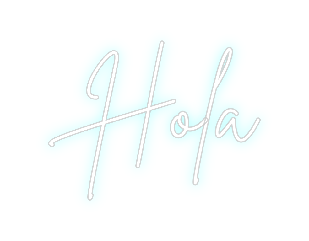 Neon personalizado: Hola