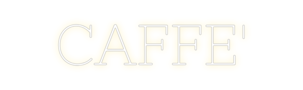Neon personalizado: CAFFE'