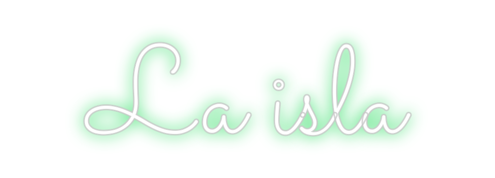 Neon personalizado: La isla