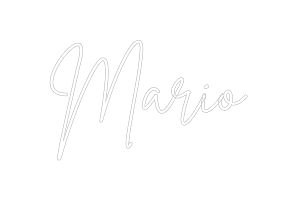 Neon personalizado: Mario