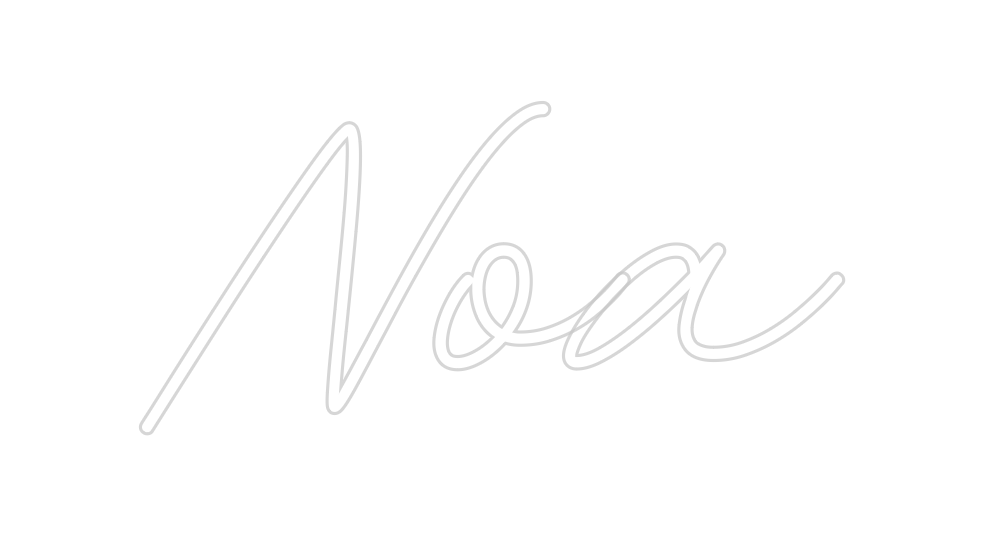 Neon personalizado: Noa