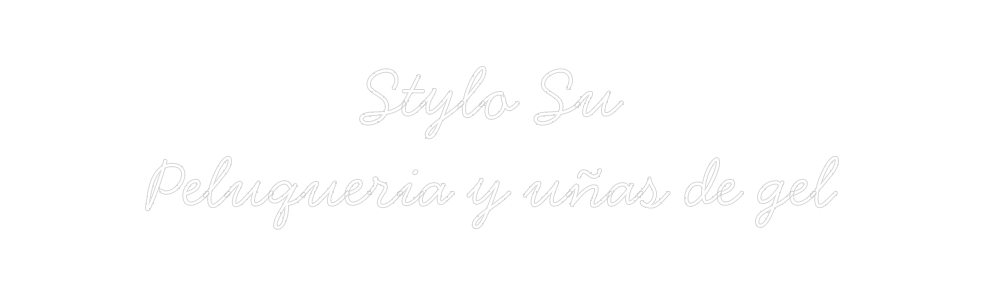 Neon personalizado: Stylo Su
Pe...