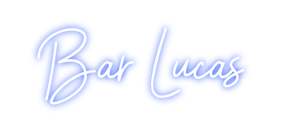 Neon personalizado: Bar Lucas