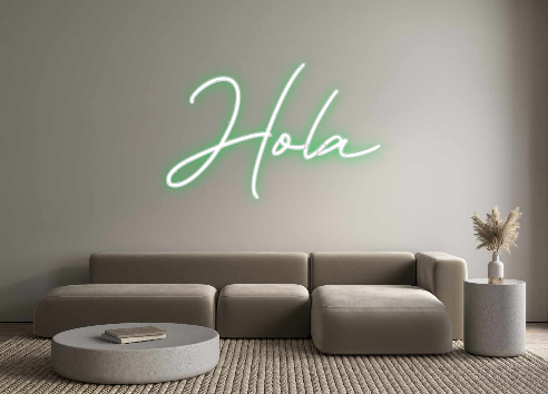 Neon personalizado: Hola