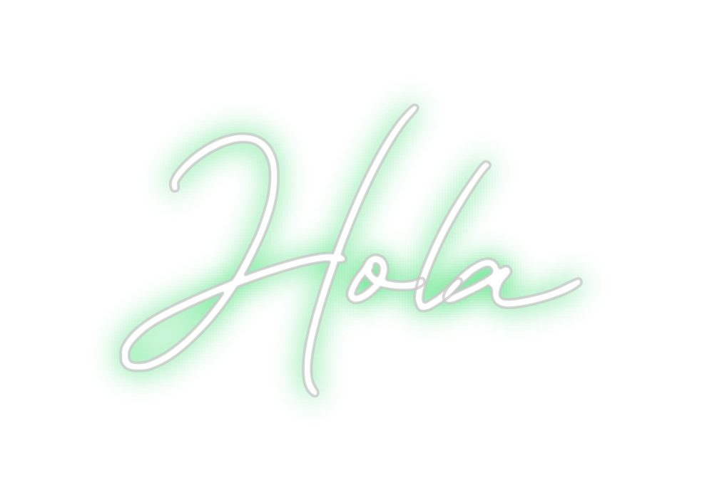 Neon personalizado: Hola