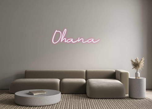 Neon personalizado: Ohana