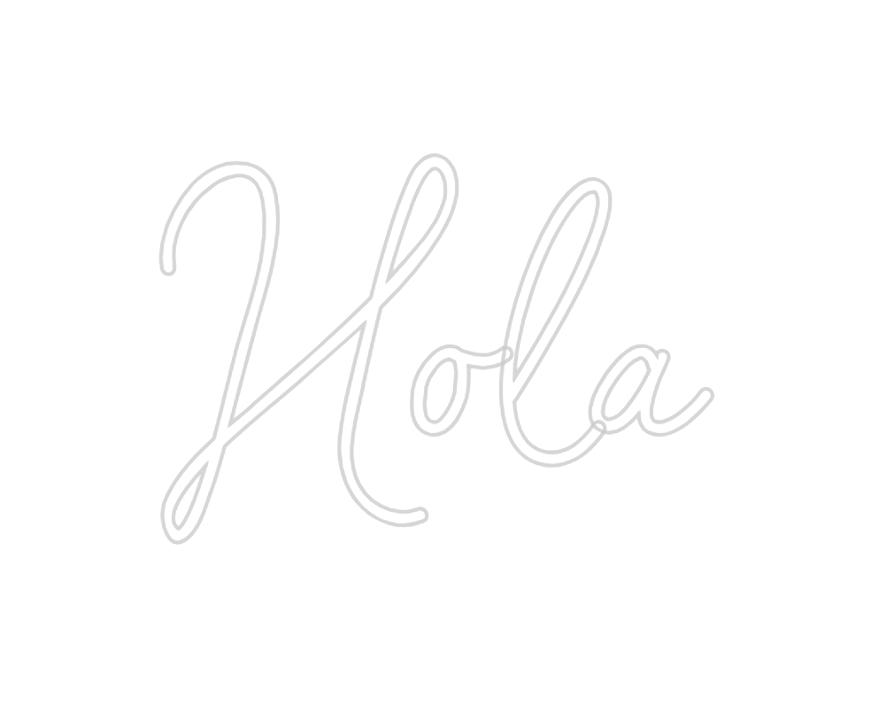 Neon personalizado: Hola