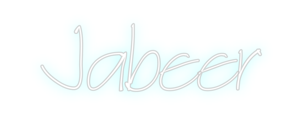 Neon personalizado: Jabeer