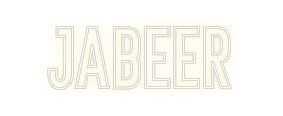 Neon personalizado: Jabeer