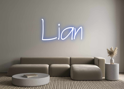 Neon personalizado: Lian