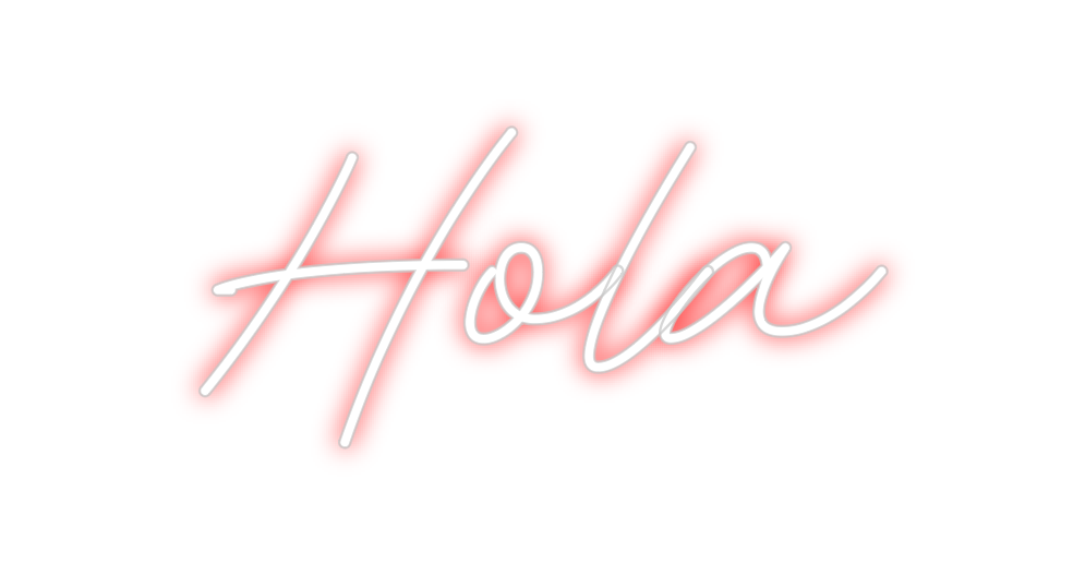 Neon personalizado: Hola