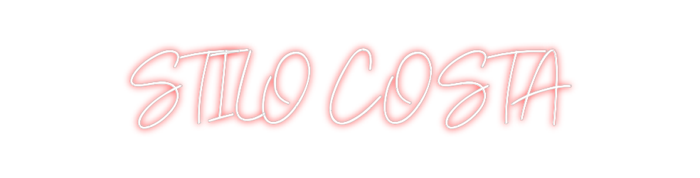 Neon personalizado: STILO COSTA