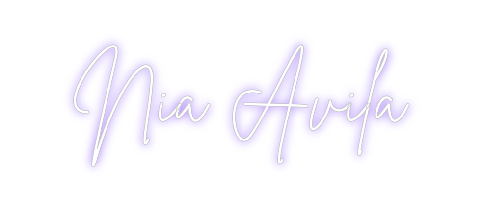 Neon personalizado: Nia Ávila