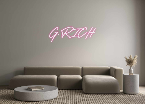 Neon personalizado: G.RICH