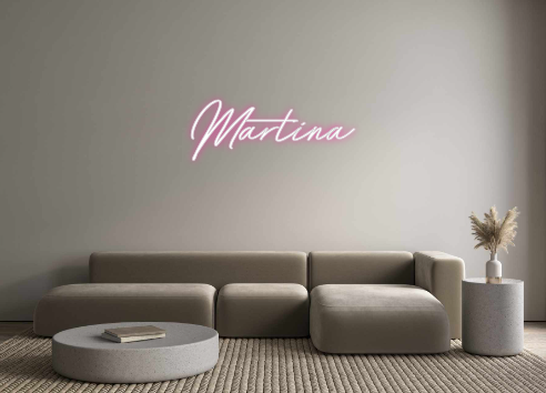 Neon personalizado: Martina