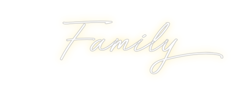 Neon personalizado: Family