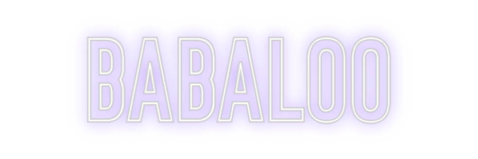 Neon personalizado: Babaloo