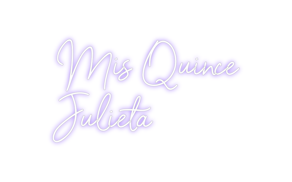 Neon personalizado: Mis Quince
J...