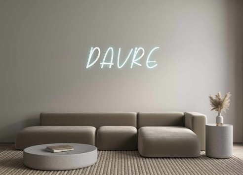 Neon personalizado: DAVRE