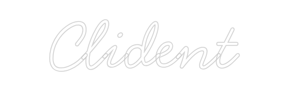 Neon personalizado: Clident