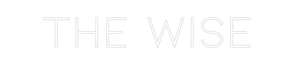 Neon personalizado: THE WISE