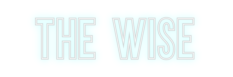 Neon personalizado: THE WISE
