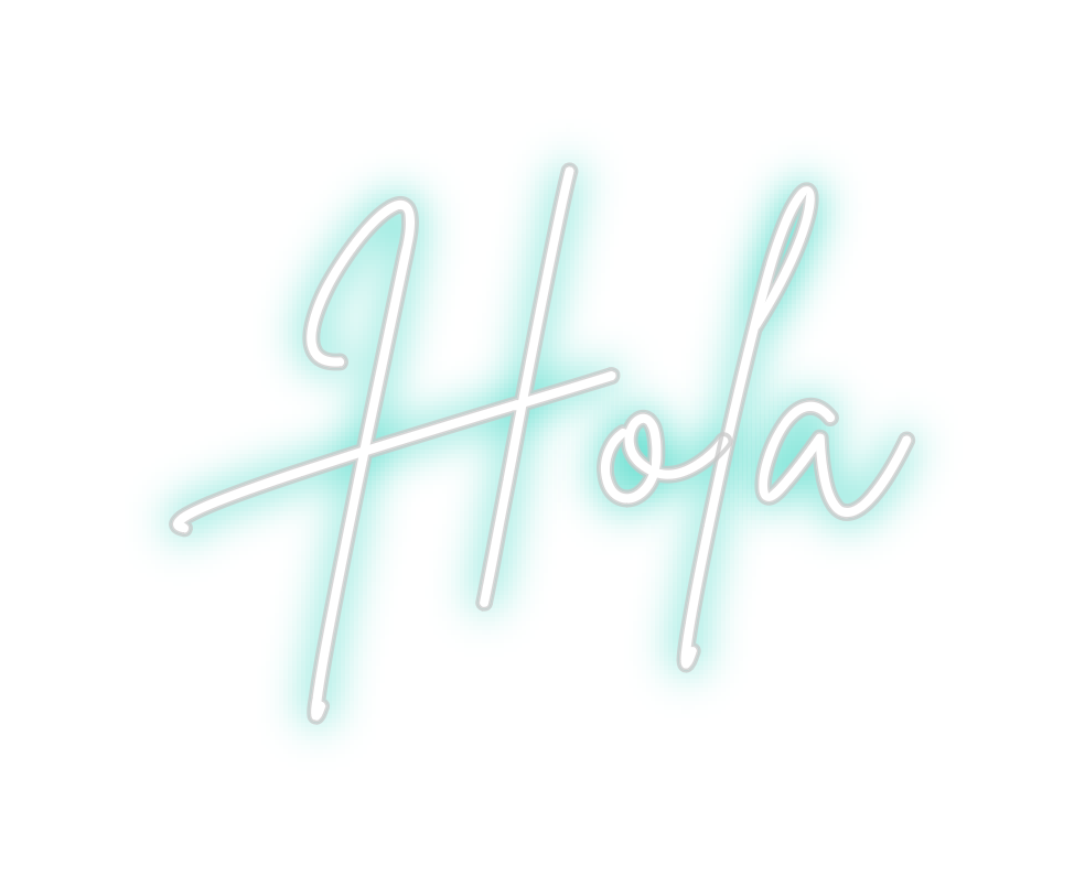 Neon personalizado: Hola