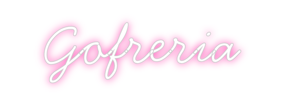 Neon personalizado: Gofreria