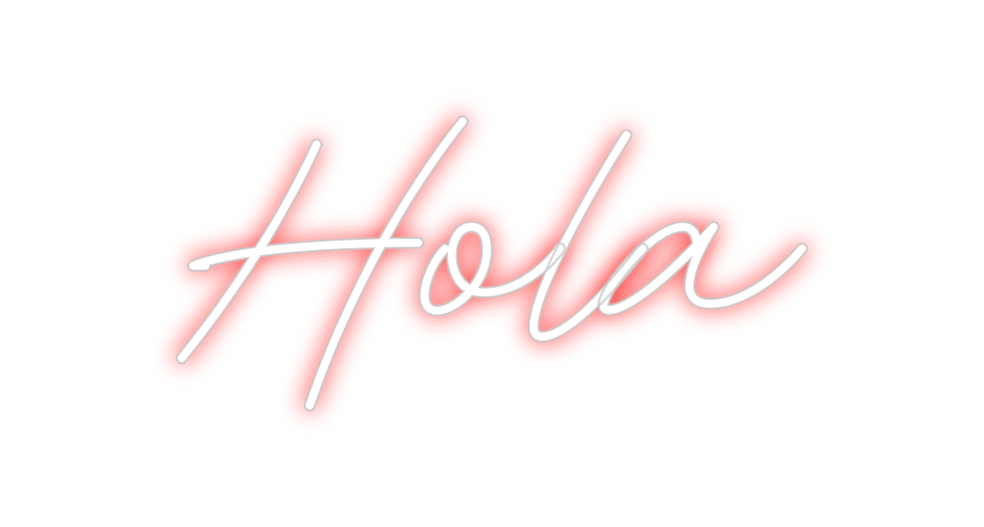 Neon personalizado: Hola