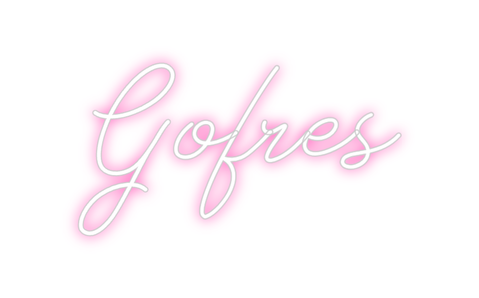 Neon personalizado: Gofres