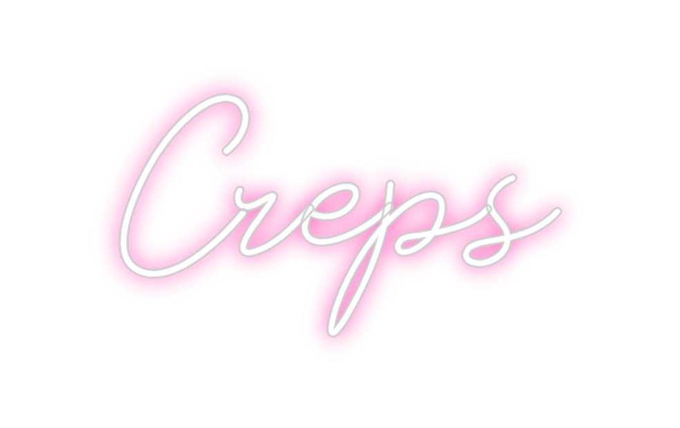 Neon personalizado: Creps