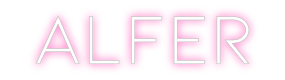 Neon personalizado: Alfer