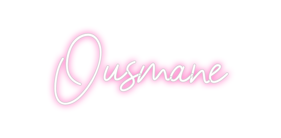 Neon personalizado: Ousmane