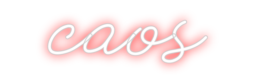 Neon personalizado: caos