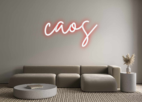 Neon personalizado: caos