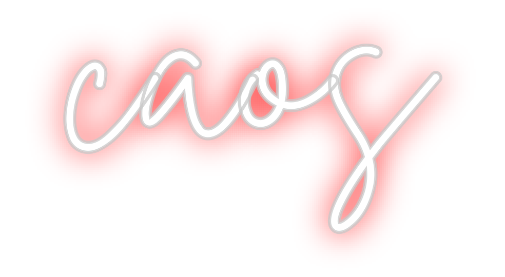 Neon personalizado: caos