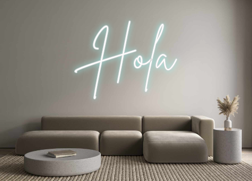 Neon personalizado: Hola