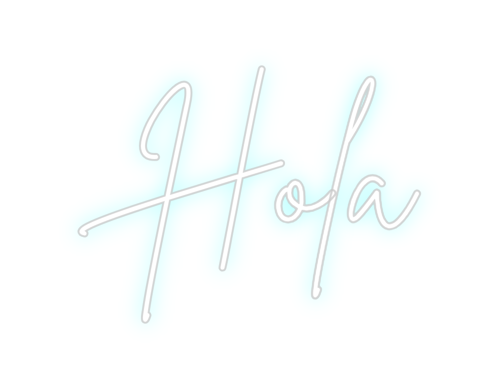 Neon personalizado: Hola