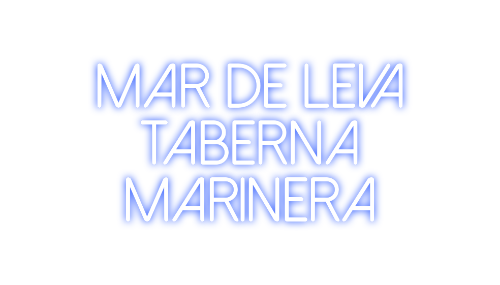 Neon personalizado: Mar de leva
...