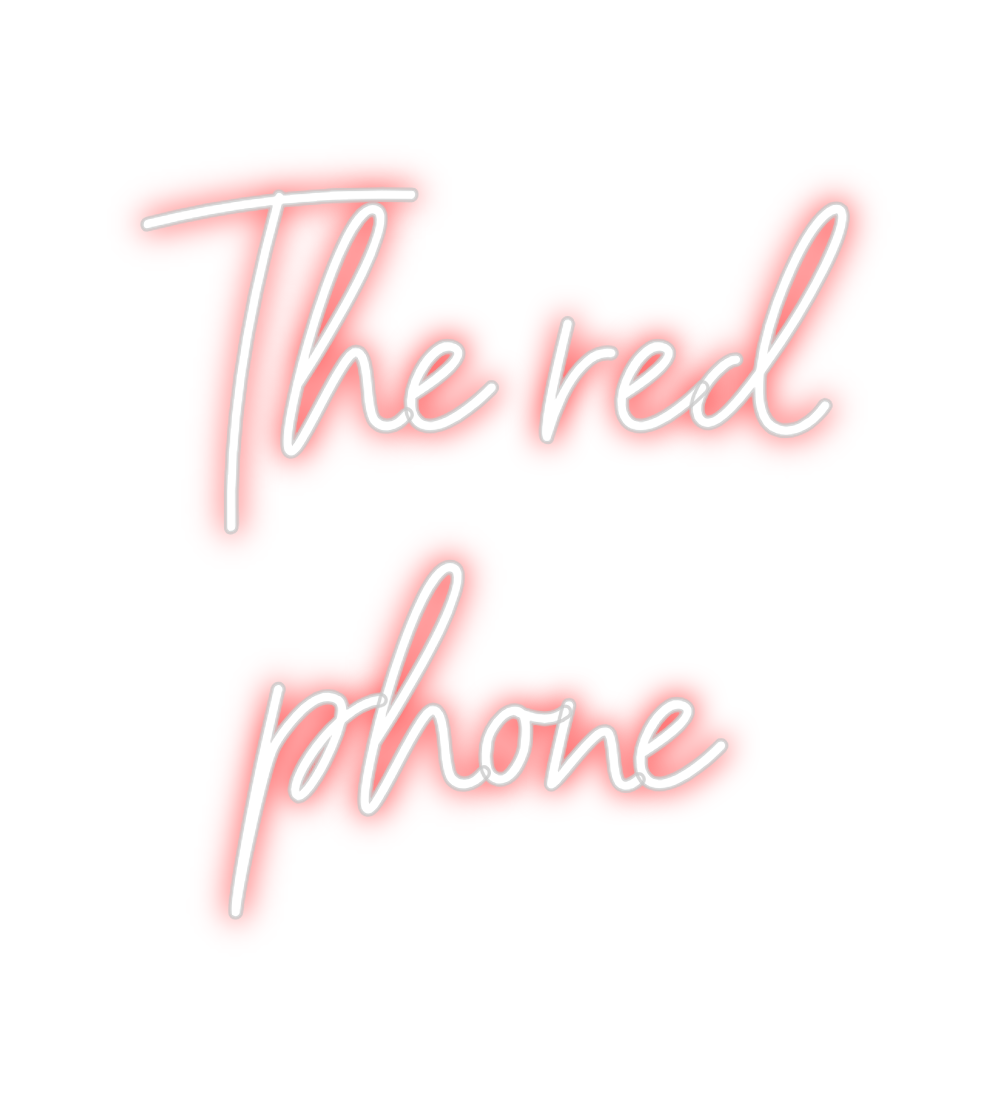 Neon personalizado: The red
phone