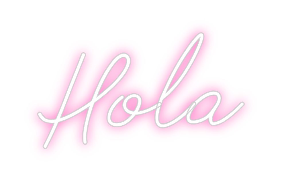 Neon personalizado: Hola