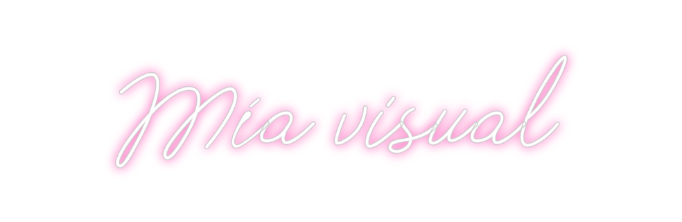 Neon personalizado: Mía visual