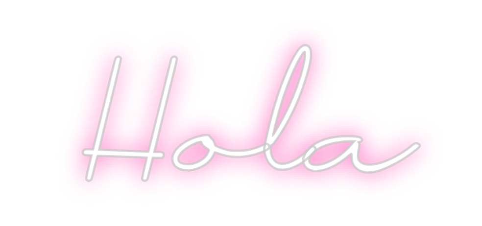 Neon personalizado: Hola