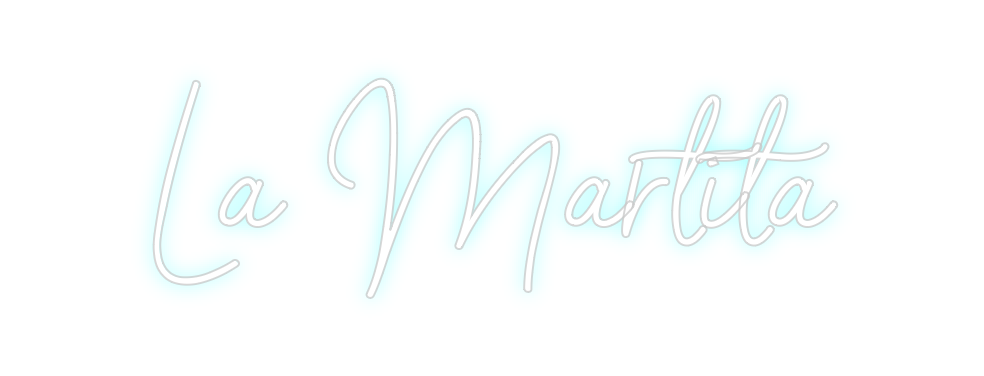Neon personalizado: La Martita