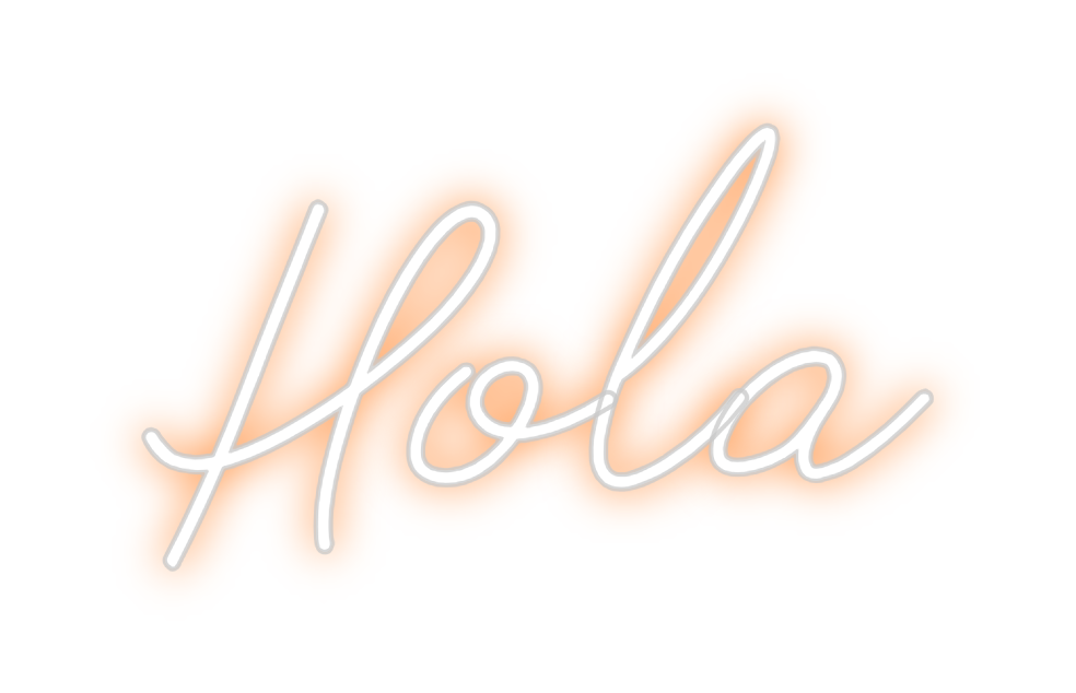 Neon personalizado: Hola