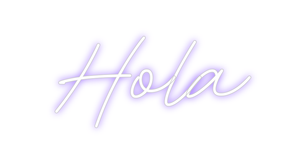 Neon personalizado: Hola