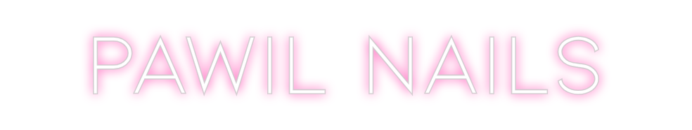 Neon personalizado: PAWIL NAILS
