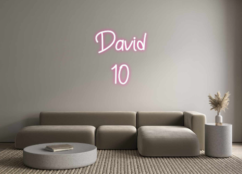 Neon personalizado: David
10