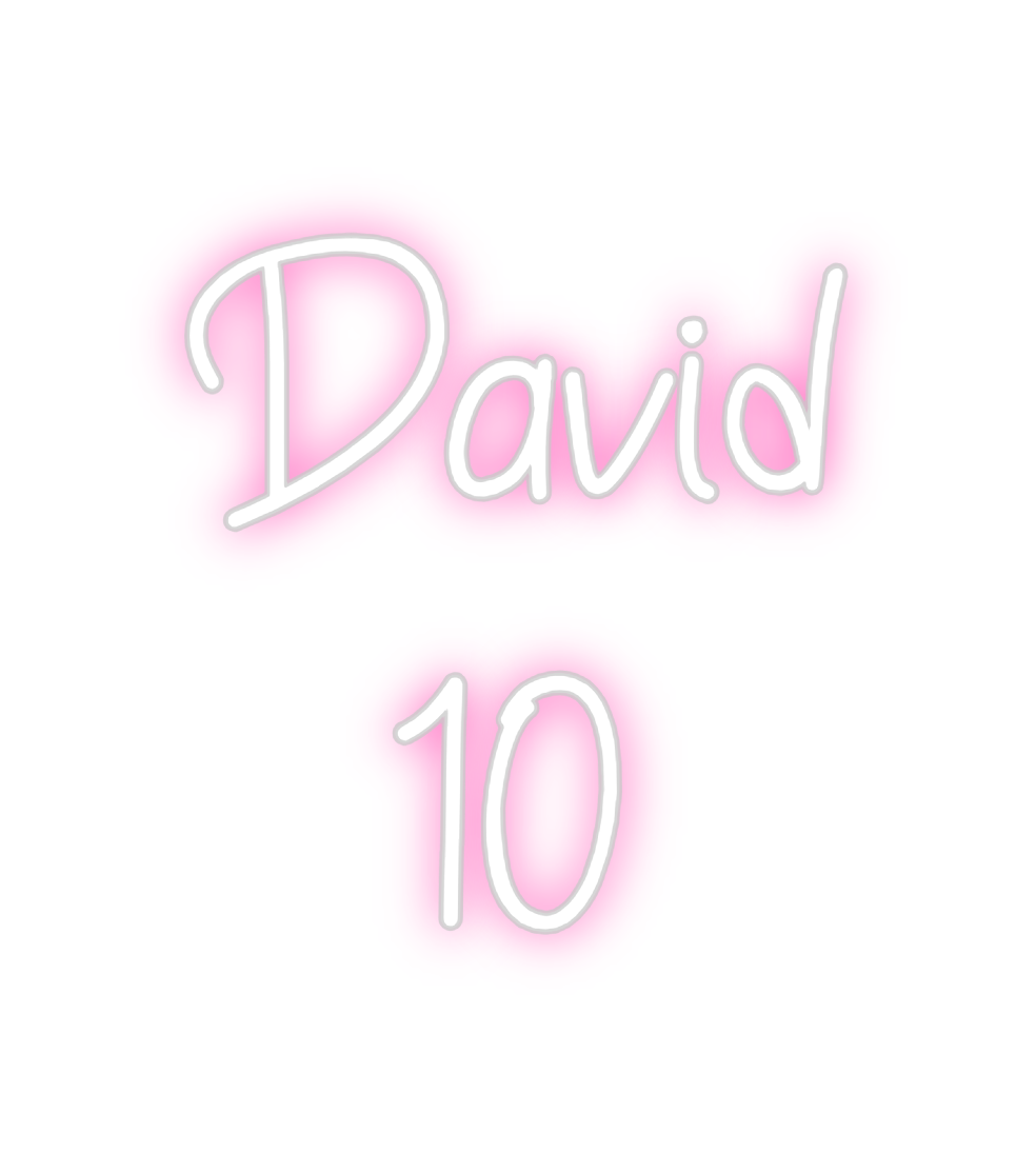 Neon personalizado: David
10